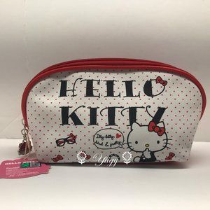 🍀 Hello Kitty 🍀 Cosmetic Makeup Travel Toiletry Bag Case NEW 🍀